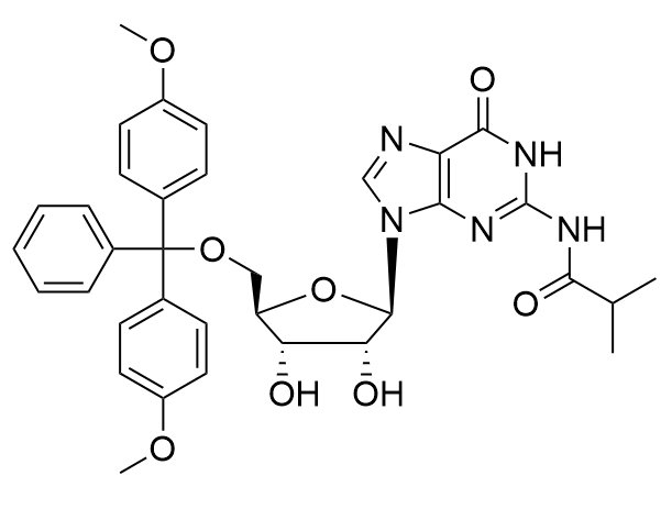 5'-O-(4,4'-二甲氧基三苯甲基)-N2-異丁?；?2'-鳥(niǎo)苷